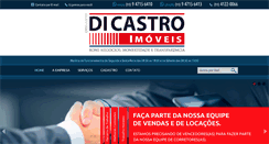 Desktop Screenshot of imoveisdicastro.com.br