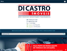 Tablet Screenshot of imoveisdicastro.com.br